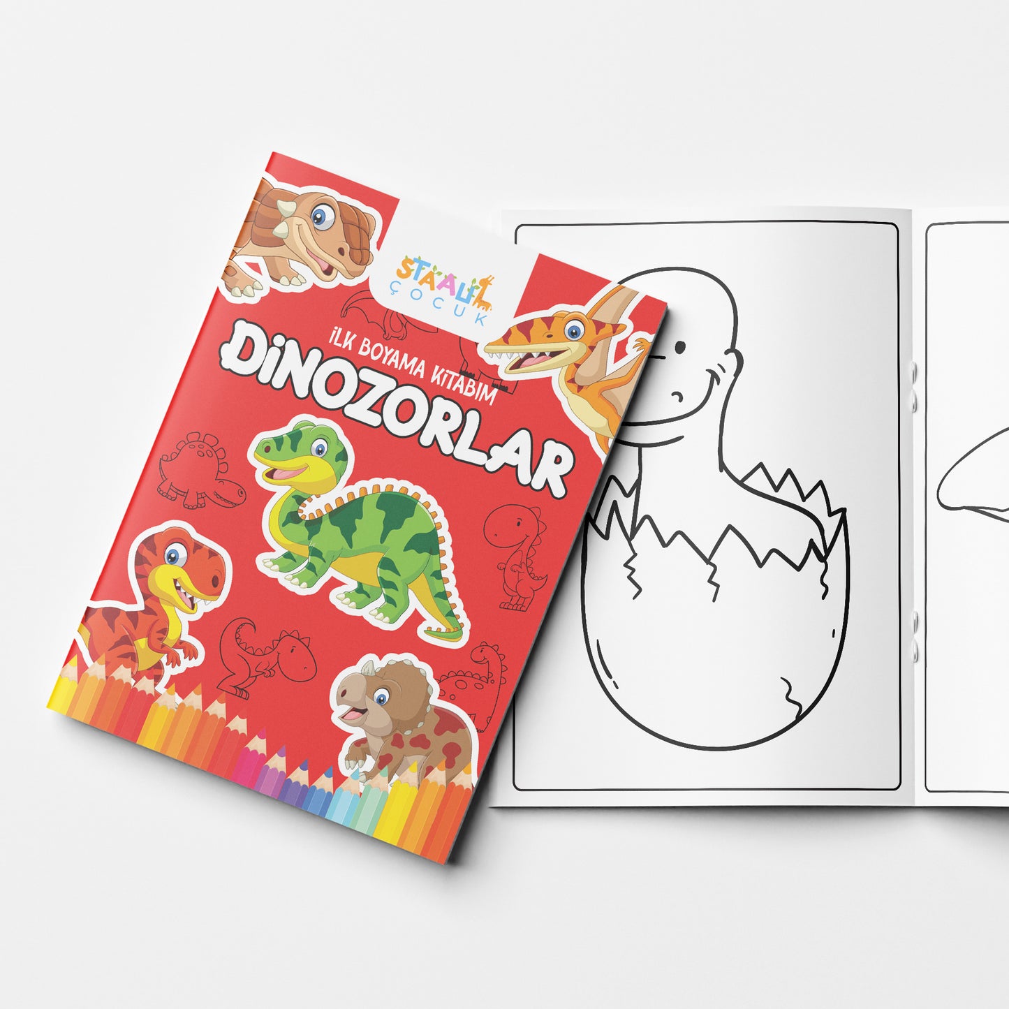 Ilk Boyama Kitabım - Dinozorlar (BÜYÜK RESİMLİ BOYAMA KİTABI)