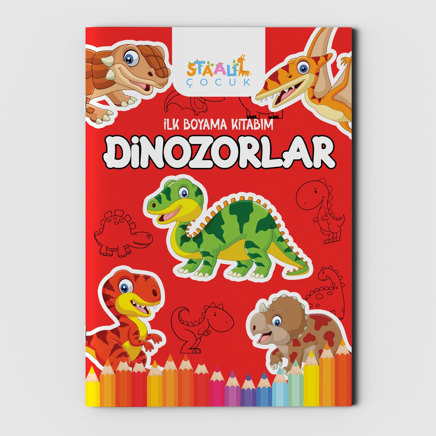Ilk Boyama Kitabım - Dinozorlar (BÜYÜK RESİMLİ BOYAMA KİTABI)