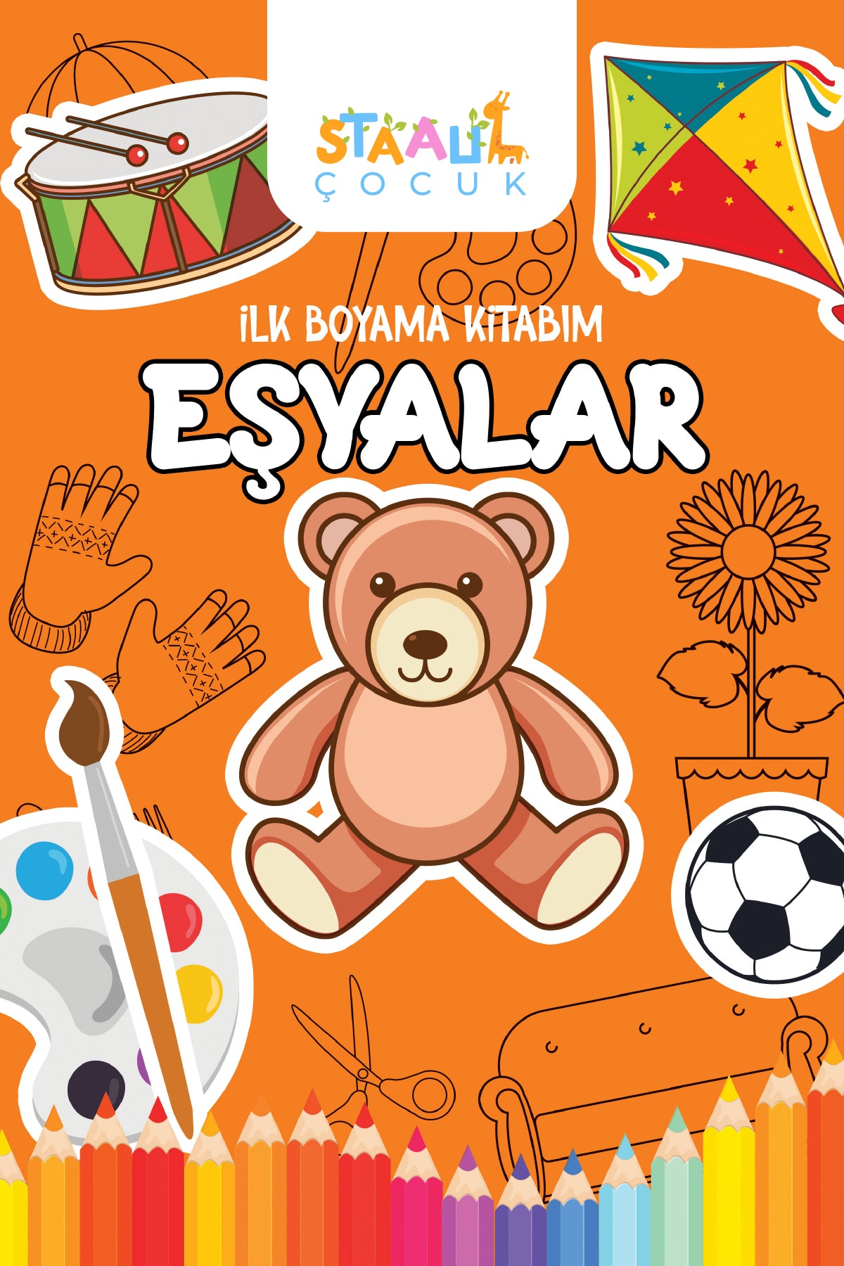 Ilk Boyama Kitabım Serisi - 10 Kitap (BÜYÜK RESİMLİ BOYAMA KİTABI)