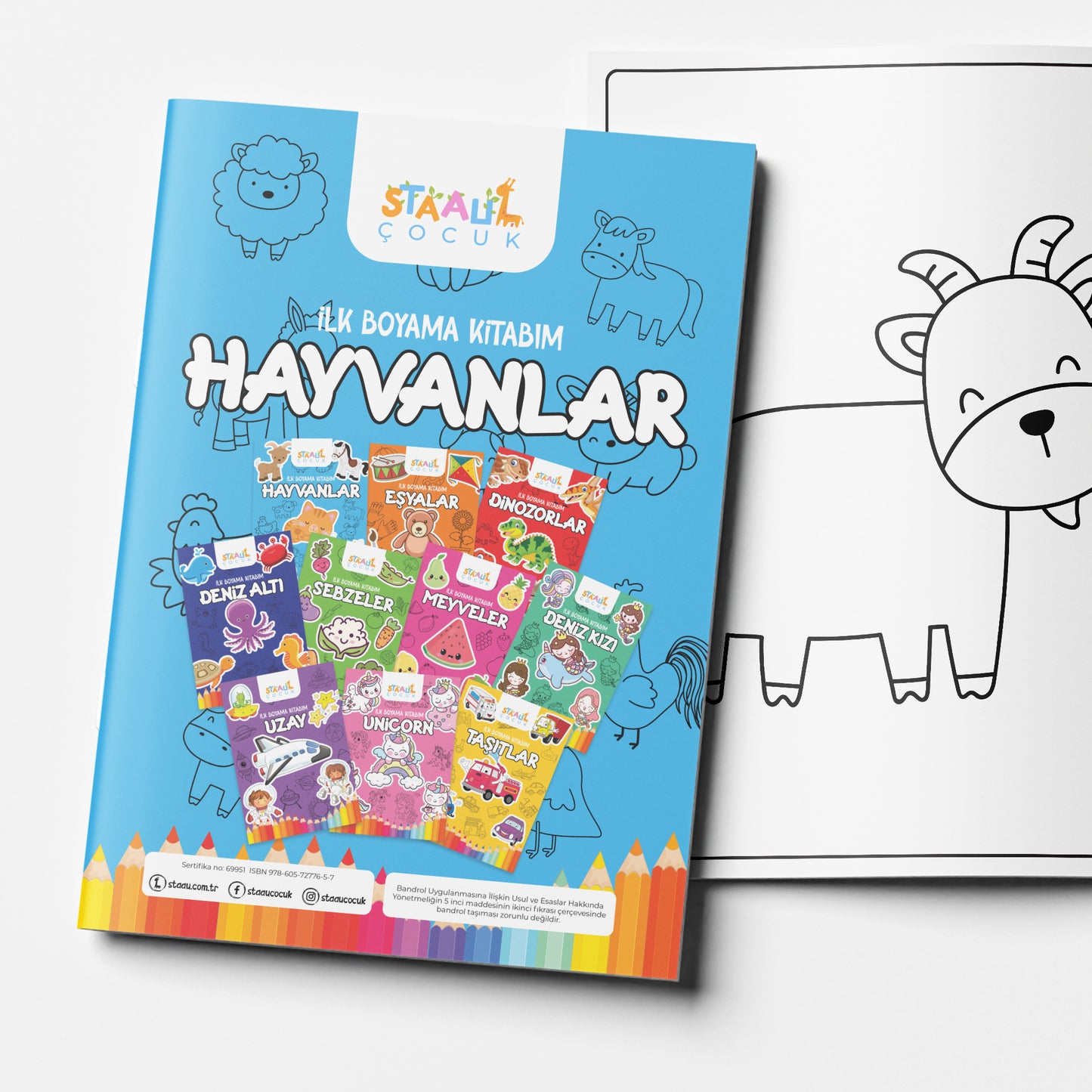 Ilk Boyama Kitabım - Hayvanlar (BÜYÜK RESİMLİ BOYAMA KİTABI)
