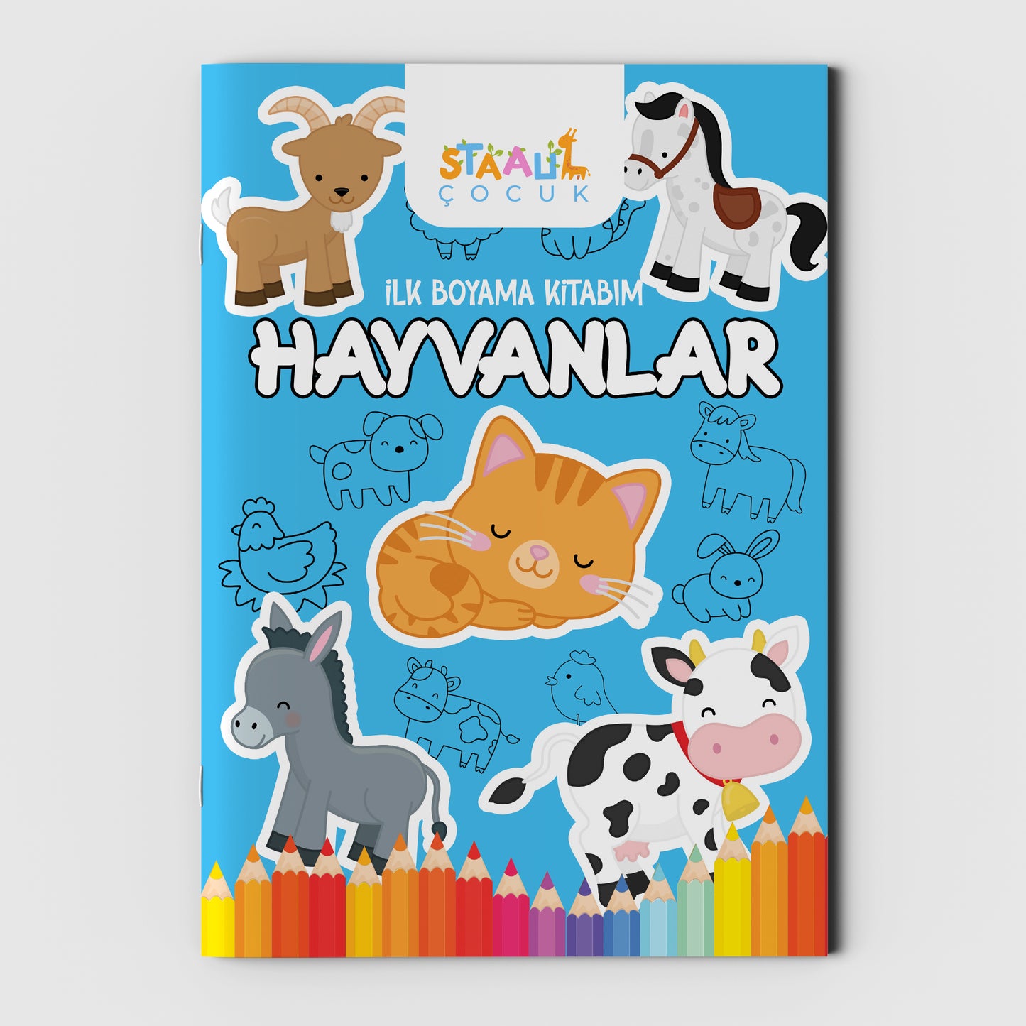 Ilk Boyama Kitabım - Hayvanlar (BÜYÜK RESİMLİ BOYAMA KİTABI)