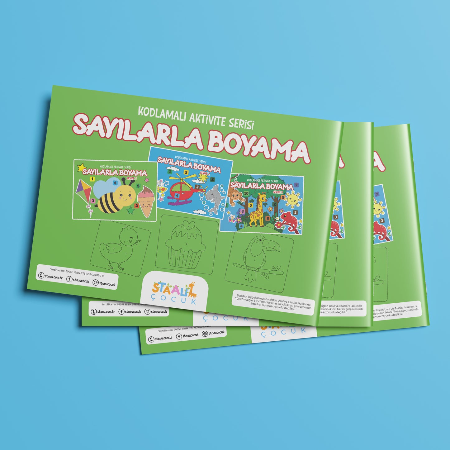 Kodlamalı Aktivite Serisi - Sayılarla Boyama Kitabı - Seviye 1