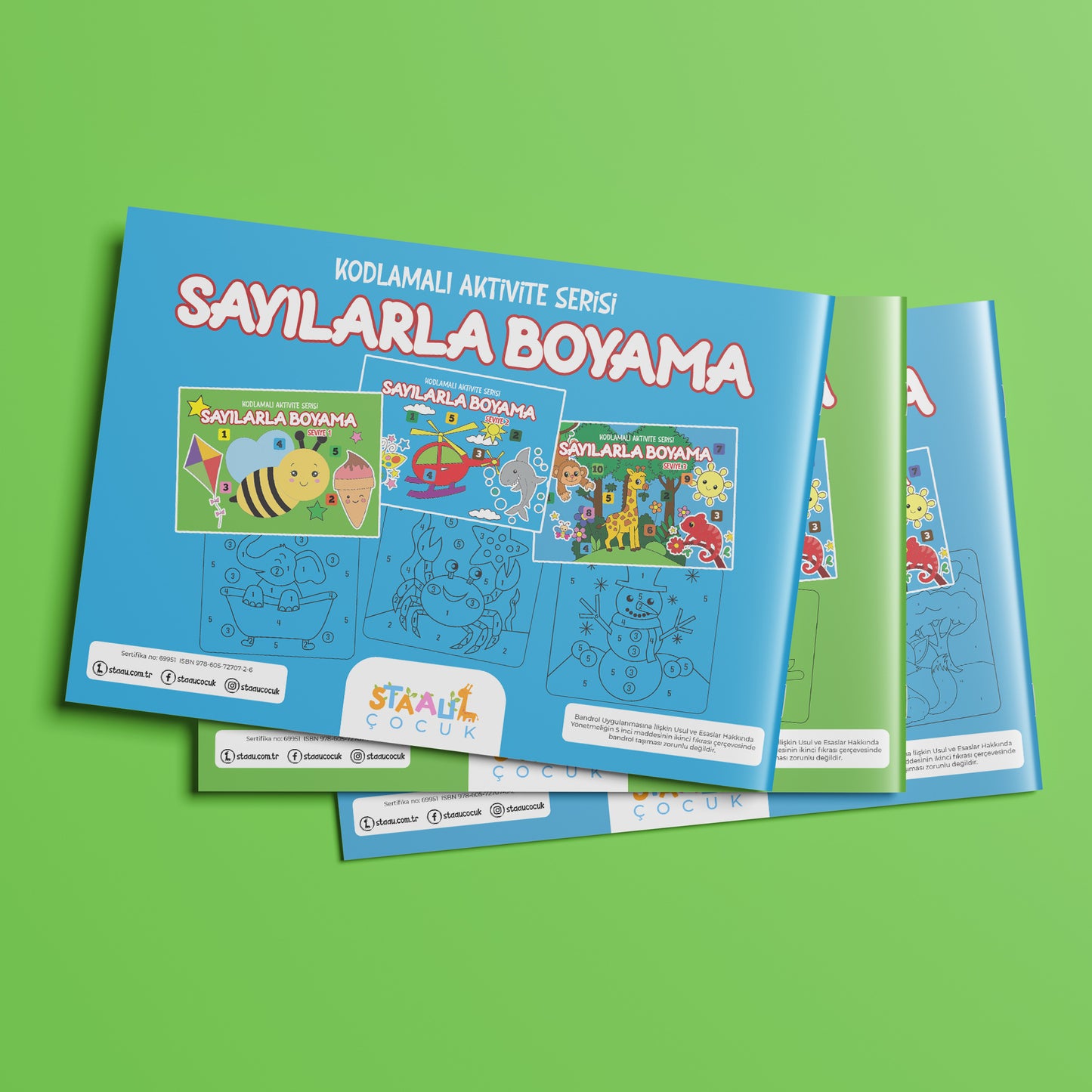Kodlamalı Aktivite Serisi - Sayılarla Boyama Kitabı - Seviye 2
