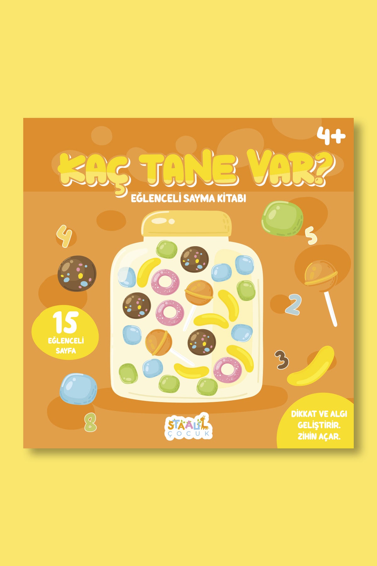 Kaç Tane Var? Sayma Kitabı - 4+ Yaş Aktivite Kitabı - Okul Öncesi Etkinlik
