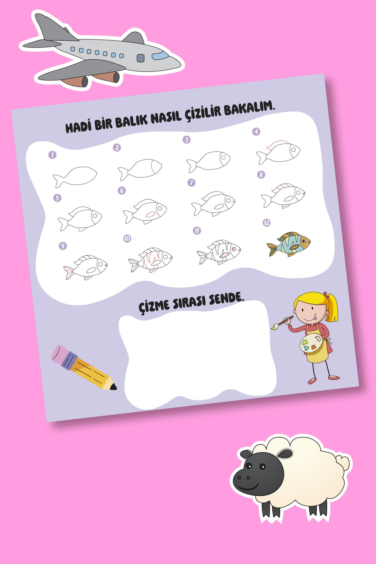 Nasıl Çizilir? - 4+ Yaş Aktivite Kitabı - Okul Öncesi Etkinlik