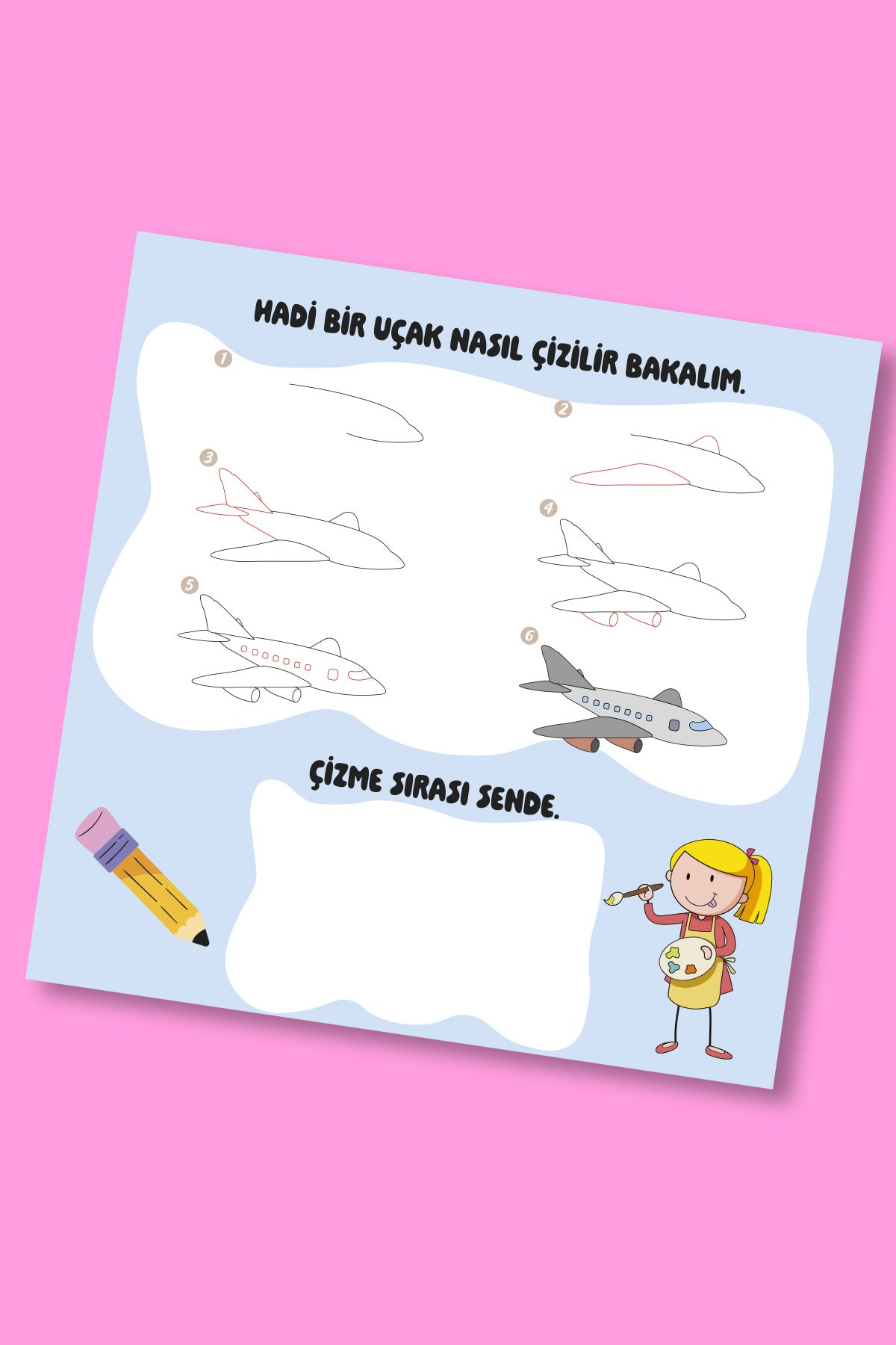 Nasıl Çizilir? - 4+ Yaş Aktivite Kitabı - Okul Öncesi Etkinlik