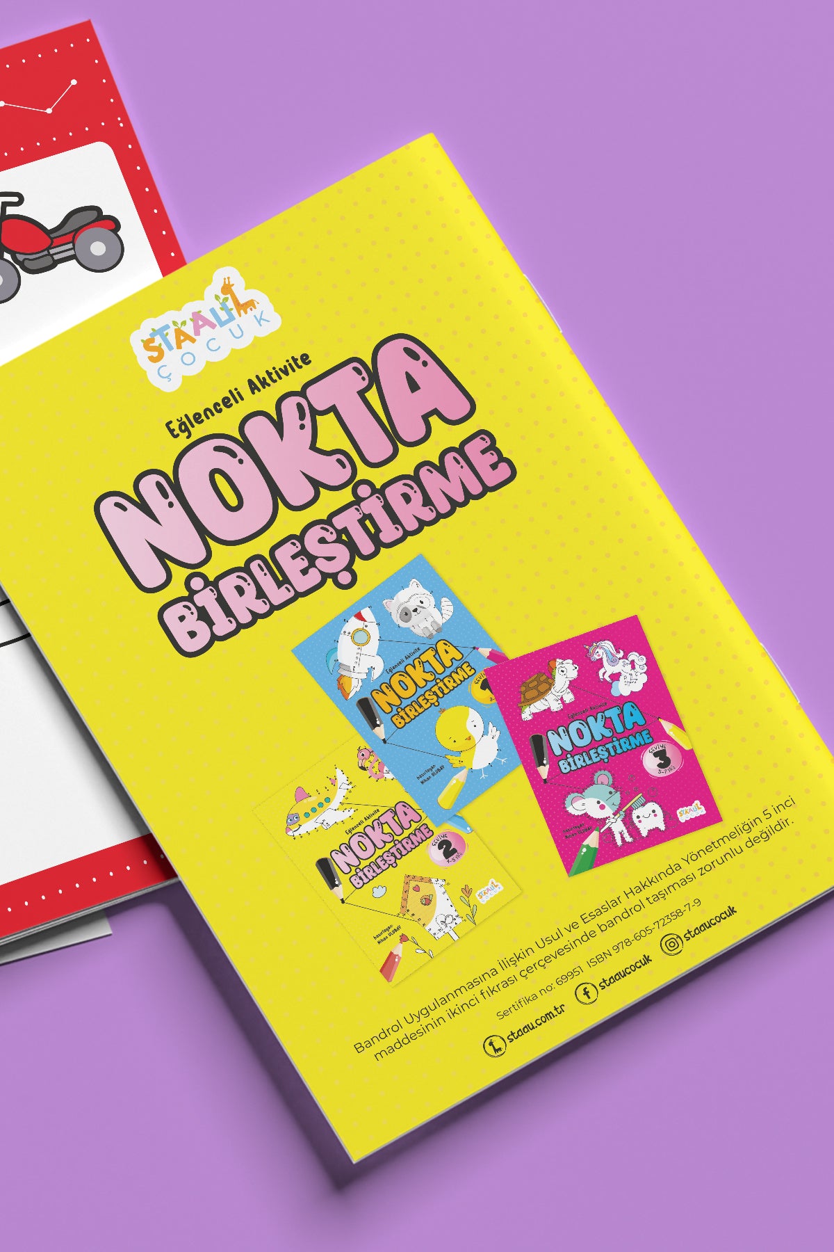 Eğlenceli Aktivite Nokta Birleştirme - Çocuklar Için Boyama Ve Aktivite Kitabı - Seviye 2