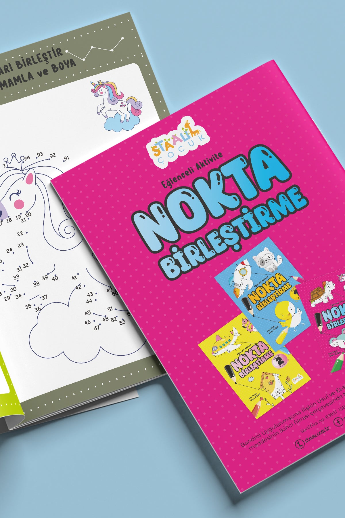 Eğlenceli Aktivite Nokta Birleştirme - Çocuklar Için Boyama Ve Aktivite Kitabı - Seviye 3