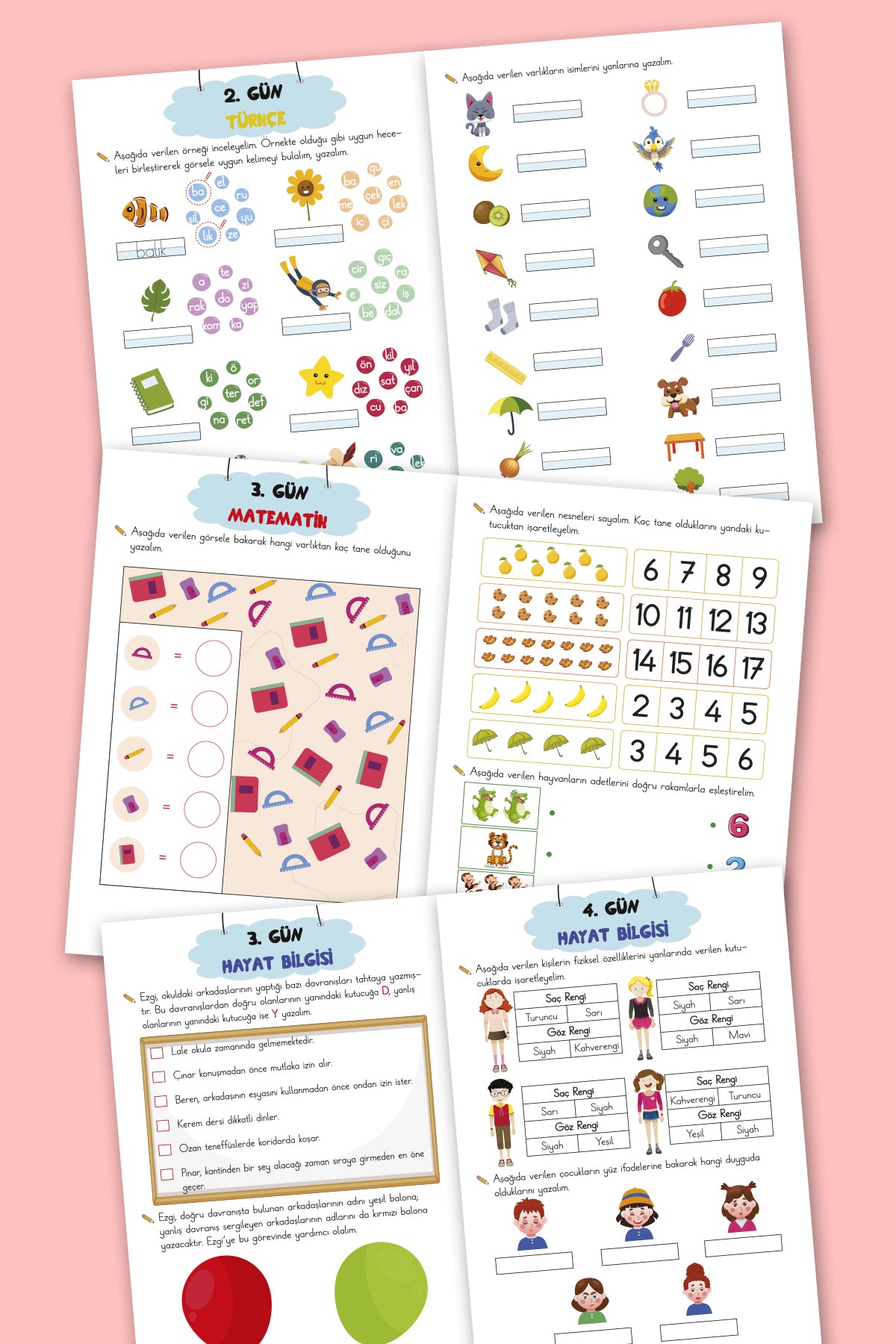 İlkokul 1. Sınıf Kaynak Kitapları Serisi / 1. Sınıf Yarıyıl Tatil Kitabı (Yeni Müfredat)