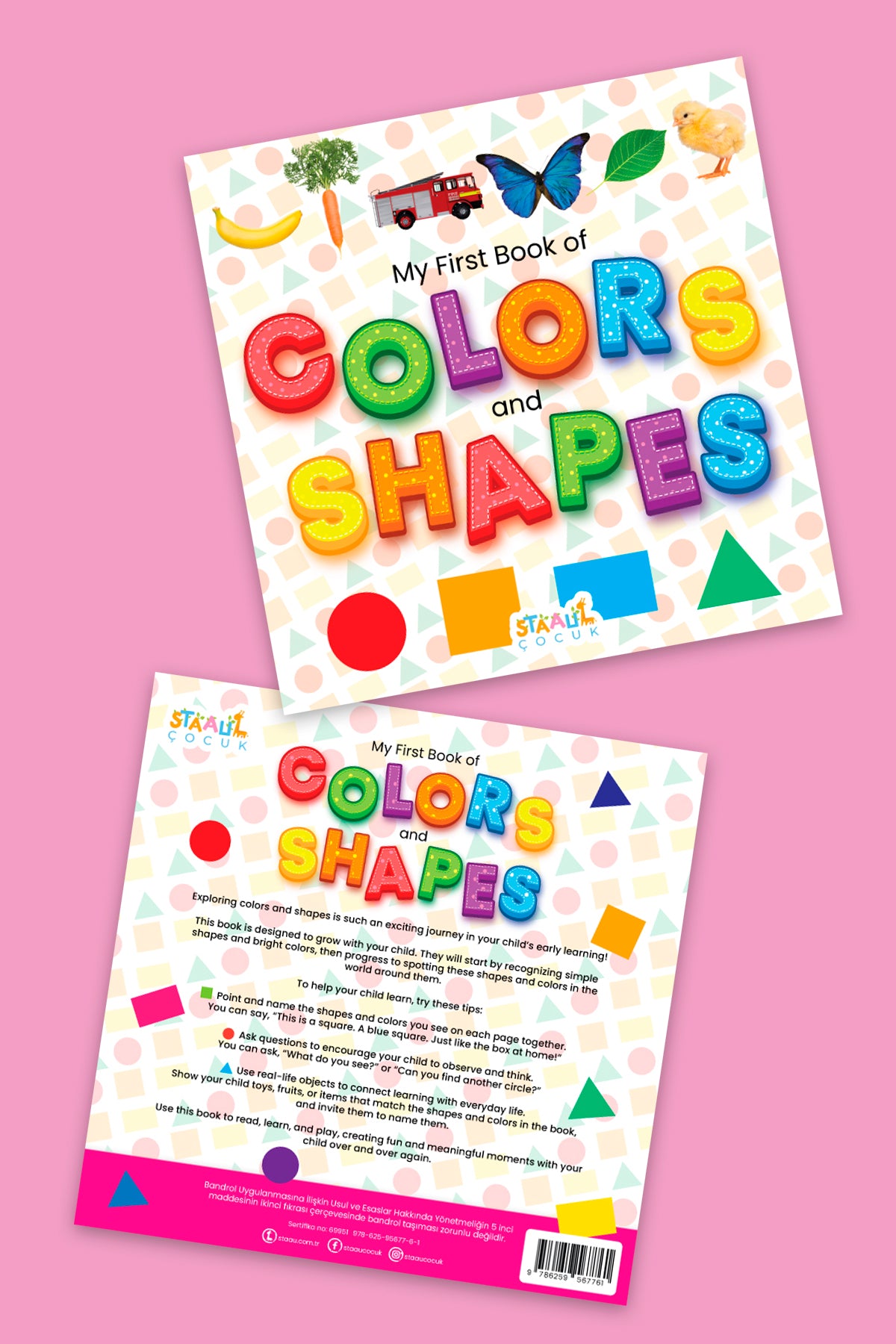 My First Book of Colors and Shapes - Minikler için Renkler ve Şekiller - İlk Kitabım (İngilizce)
