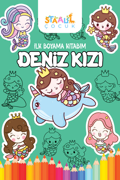 Ilk Boyama Kitabım Serisi - 10 Kitap (BÜYÜK RESİMLİ BOYAMA KİTABI)