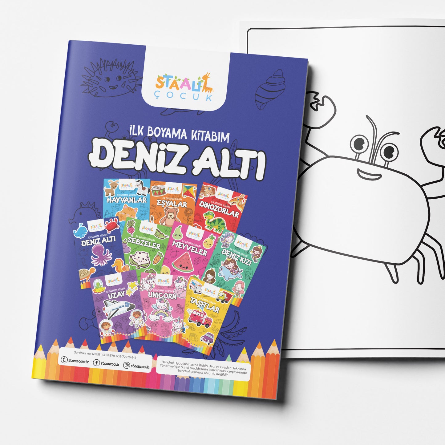 Ilk Boyama Kitabım - Deniz Altı (BÜYÜK RESİMLİ BOYAMA KİTABI)