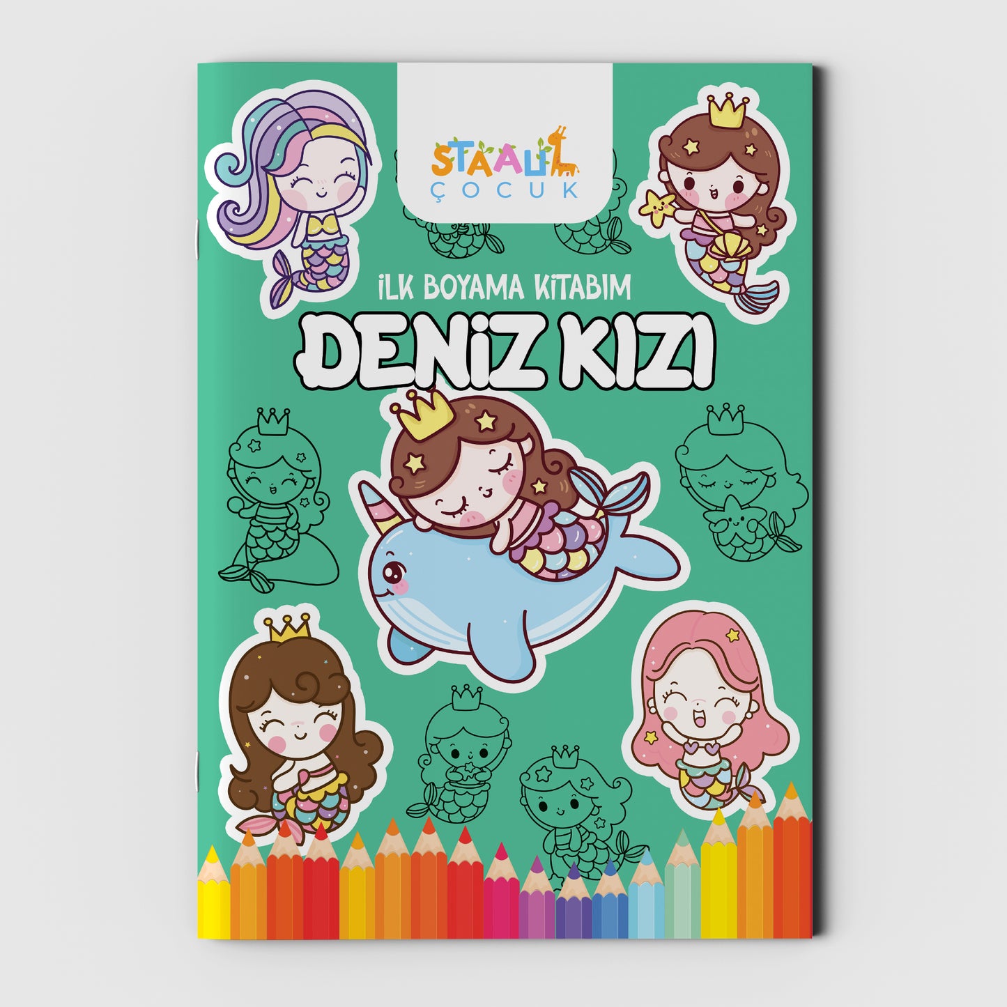 Ilk Boyama Kitabım - Deniz Kızı (BÜYÜK RESİMLİ BOYAMA KİTABI)