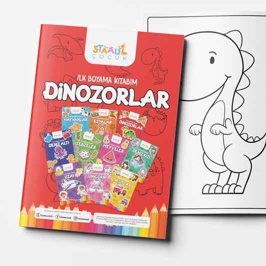 Ilk Boyama Kitabım - Dinozorlar (BÜYÜK RESİMLİ BOYAMA KİTABI)