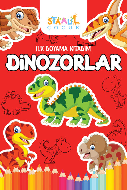 Ilk Boyama Kitabım Serisi - 10 Kitap (BÜYÜK RESİMLİ BOYAMA KİTABI)