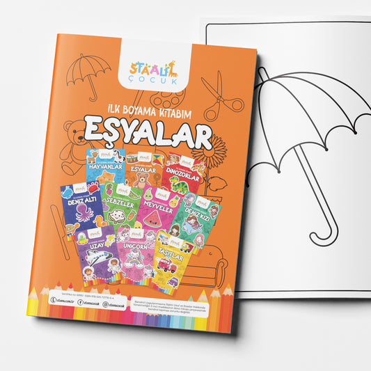 Ilk Boyama Kitabım - Eşyalar (BÜYÜK RESİMLİ BOYAMA KİTABI)