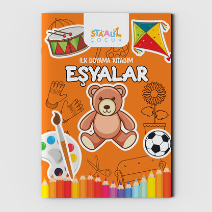 Ilk Boyama Kitabım - Eşyalar (BÜYÜK RESİMLİ BOYAMA KİTABI)