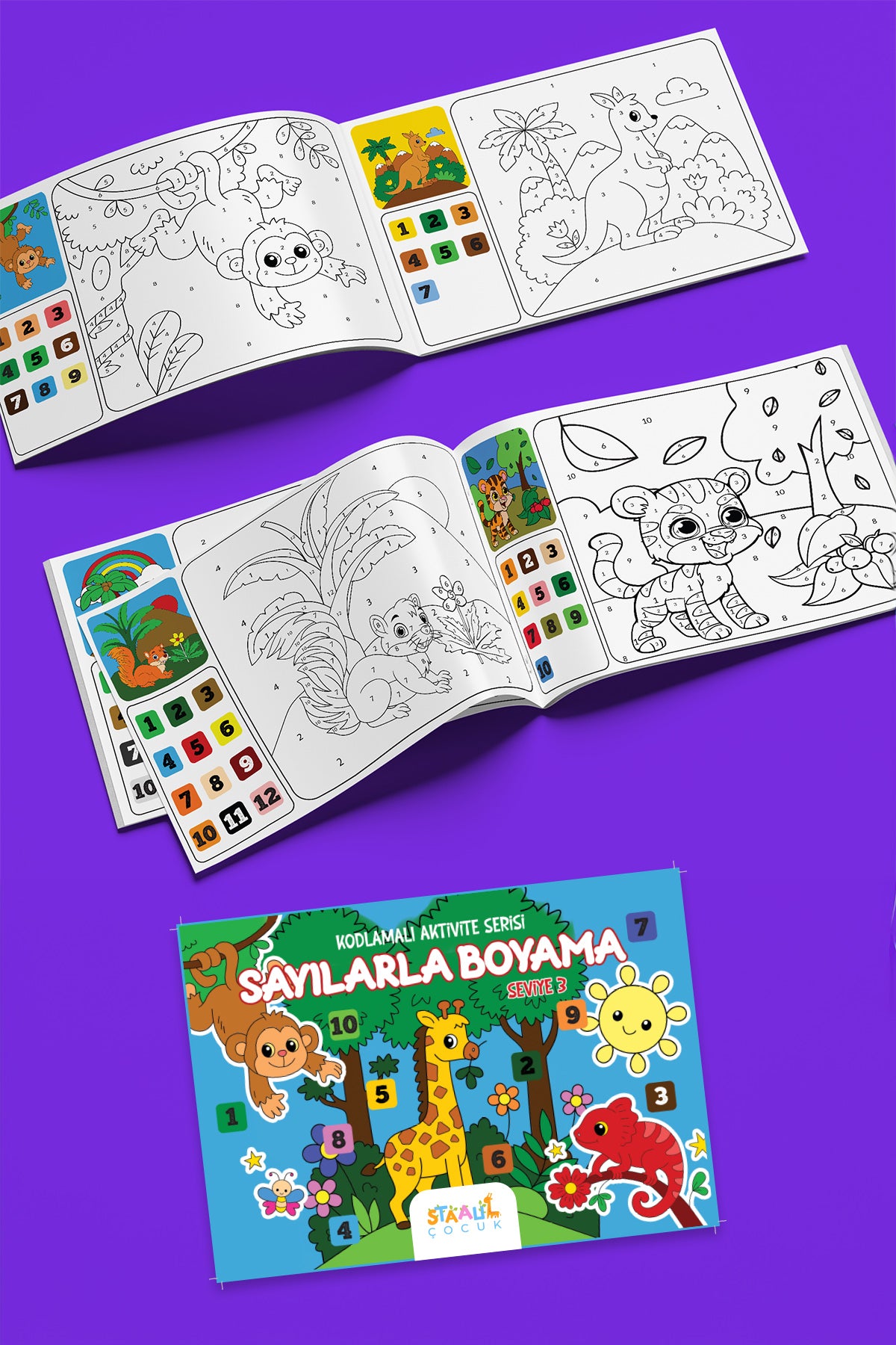 Kodlamalı Aktivite Serisi - Sayılarla Boyama Kitabı Seti - 5 Kitap