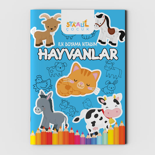 Ilk Boyama Kitabım - Hayvanlar (BÜYÜK RESİMLİ BOYAMA KİTABI)