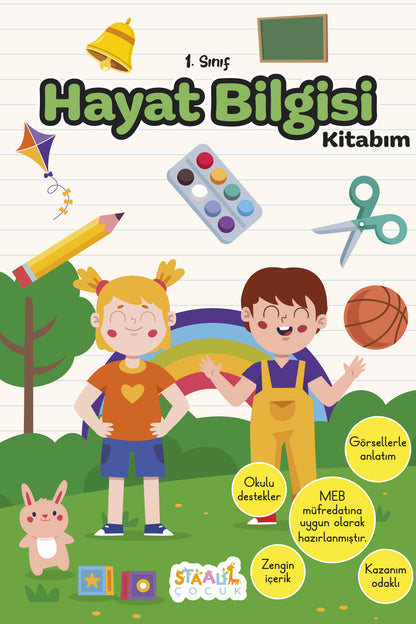 İlkokul 1. Sınıf Kaynak Kitapları Serisi / Hayat Bilgisi Kitabım (Yeni Müfredat)