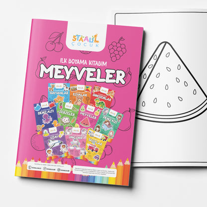 İlk Boyama Kitabım - Meyveler