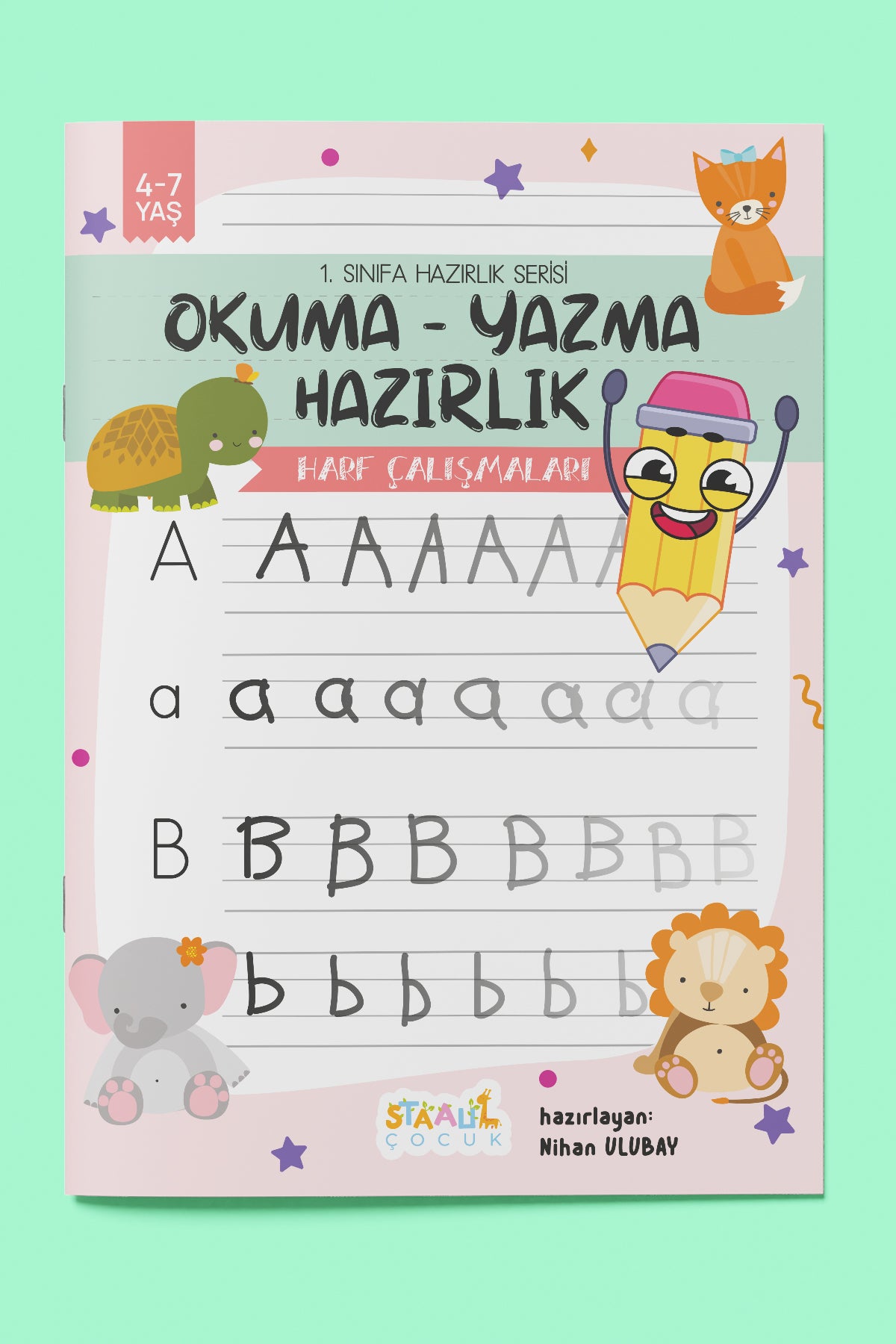 1. Sınıfa Hazırlık Serisi / Okuma - Yazma Hazırlık Aktivite Seti / 3 Kitap (Çizgi - Harf - Sayı)