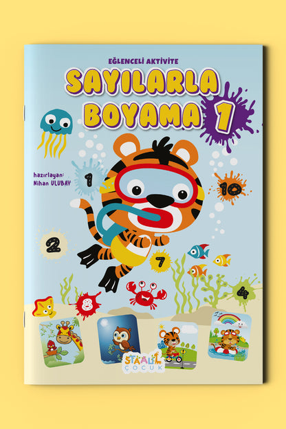 Kodlamalı Eğlenceli Aktivite - Sayılarla Boyama Kitabı 1