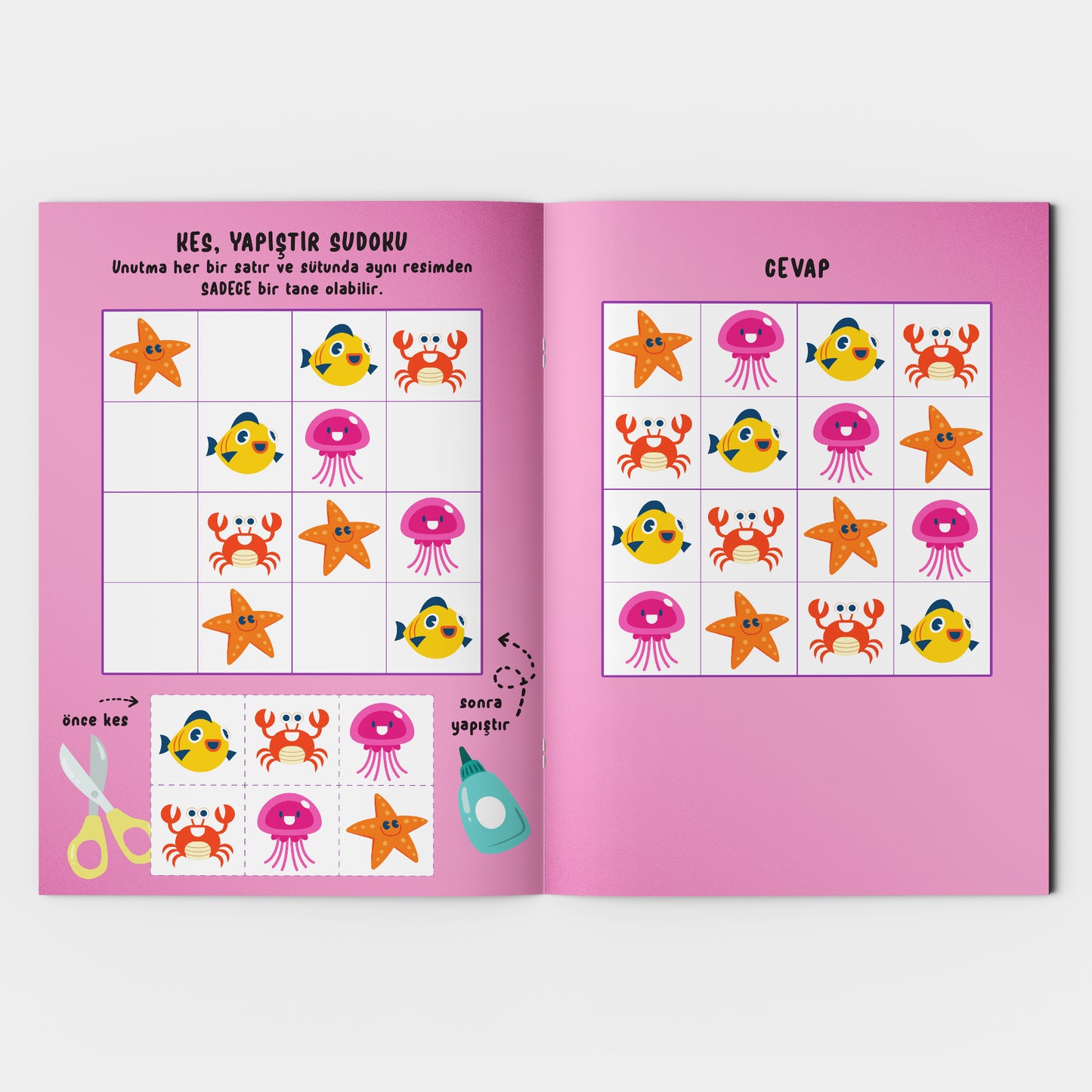 Çocuklar Için Sudoku 3'lü Set - Seviye 1-2-3 (3 Kitap)