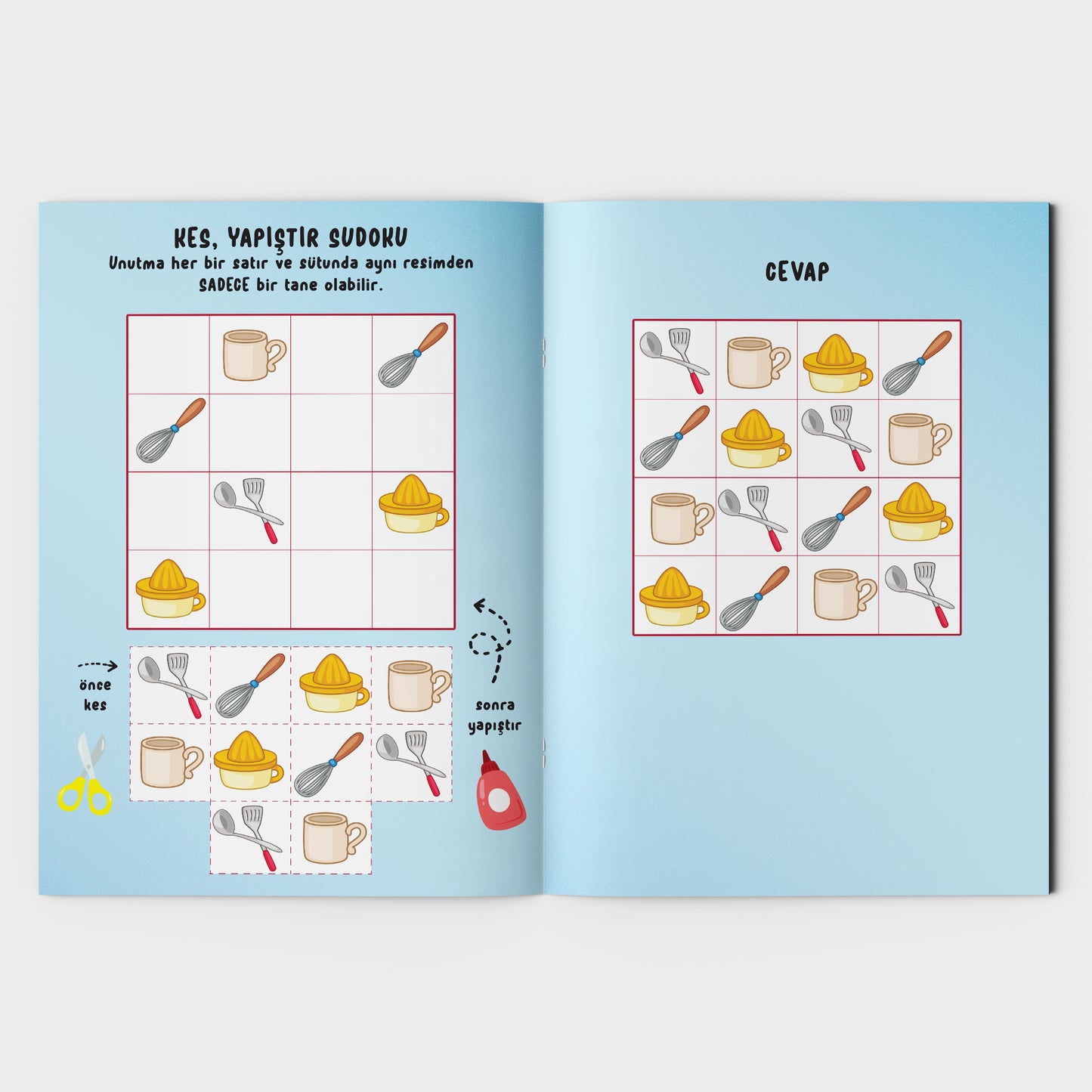 Çocuklar Için Sudoku 3'lü Set - Seviye 1-2-3 (3 Kitap)
