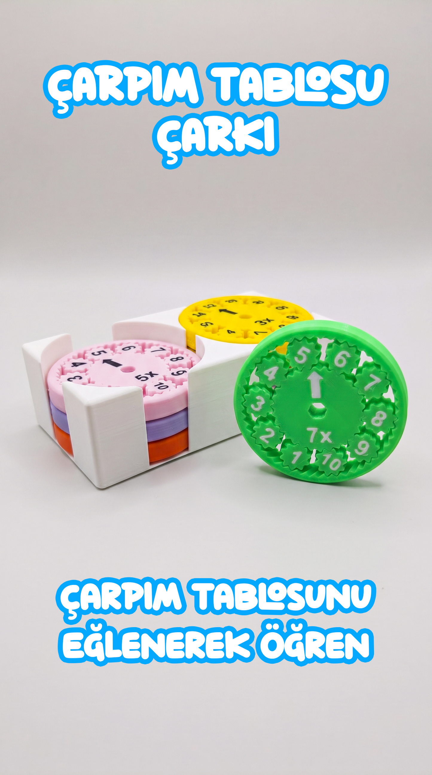 Çarpım Tablosu Çarkı | İlkokul Matematik Eğitici Oyuncak
