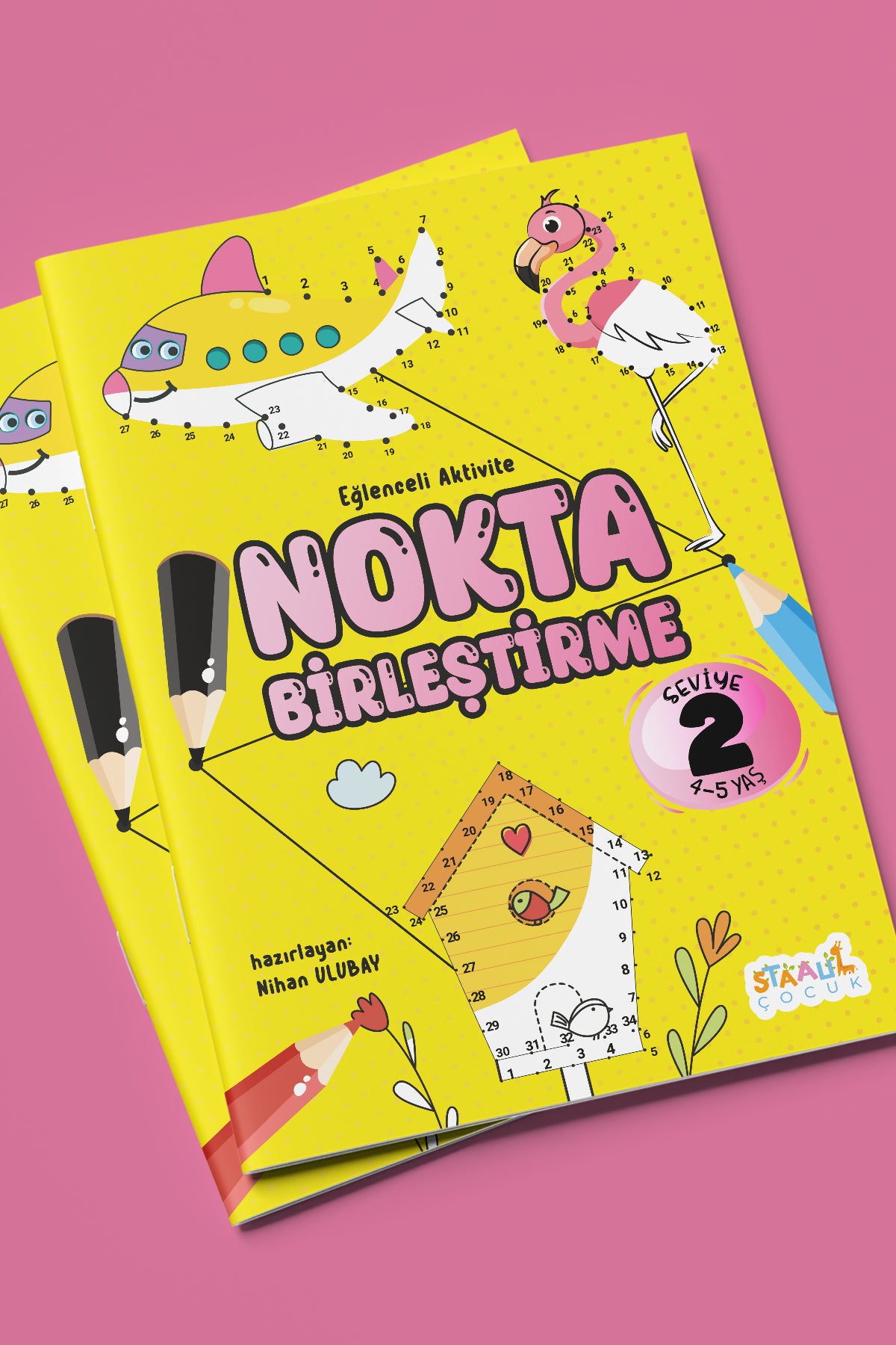 Eğlenceli Aktivite Nokta Birleştirme - Çocuklar Için Boyama Ve Aktivite Kitabı Seti (3 kitap)