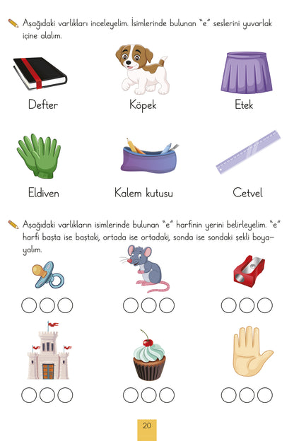 İlkokul 1. Sınıf  Kaynak Kitapları Serisi / Okuma - Yazma Kitabım (Yeni Müfredat - Anetil)