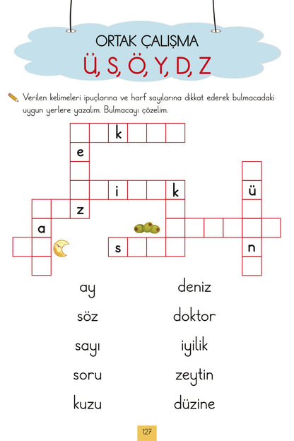 İlkokul 1. Sınıf  Kaynak Kitapları Serisi / Okuma - Yazma Kitabım (Yeni Müfredat - Anetil)