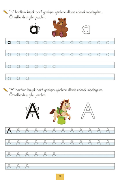 İlkokul 1. Sınıf  Kaynak Kitapları Serisi / Okuma - Yazma Kitabım (Yeni Müfredat - Anetil)