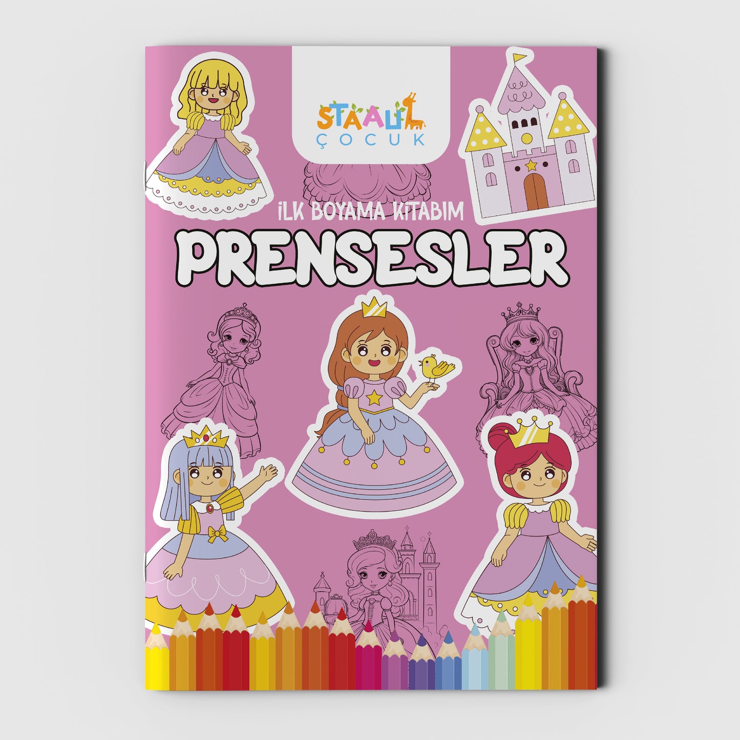 İlk Boyama Kitabım - Prensesler (BÜYÜK RESİMLİ BOYAMA KİTABI)