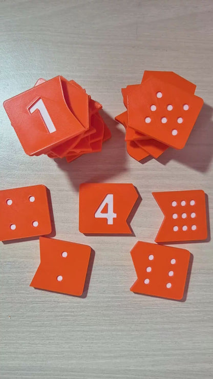 Sayı Eşleştirme Puzzle 0-9 | Okul Öncesi Matematik Eğitici Oyuncak